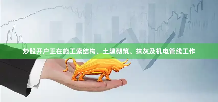 炒股开户正在施工索结构、土建砌筑、抹灰及机电管线工作